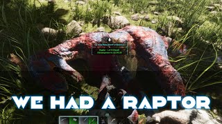 ARK: Survival Ascended Gameplay | We tamed a Raptor