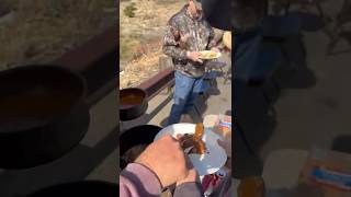 No matter the journey, you’ve gotta eat like a cowboy! 🥓🔥 #cowboys #ponyexpress #youtubeshorts