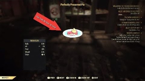 Perfectly Preserved Pie Win In Fallout 76 (The Rusty Pick)