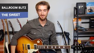 How to play Ballroom Blitz by The Sweet/ Waynes World - Guitar Lesson Tutorial