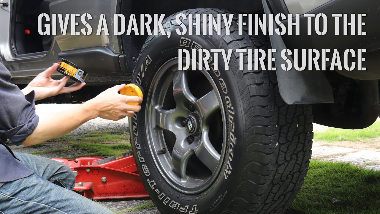 X-TRAIL T31 /Restore the surface shine with Soft99 Tire Wax/タイヤワックスで表面の光沢を取り戻す