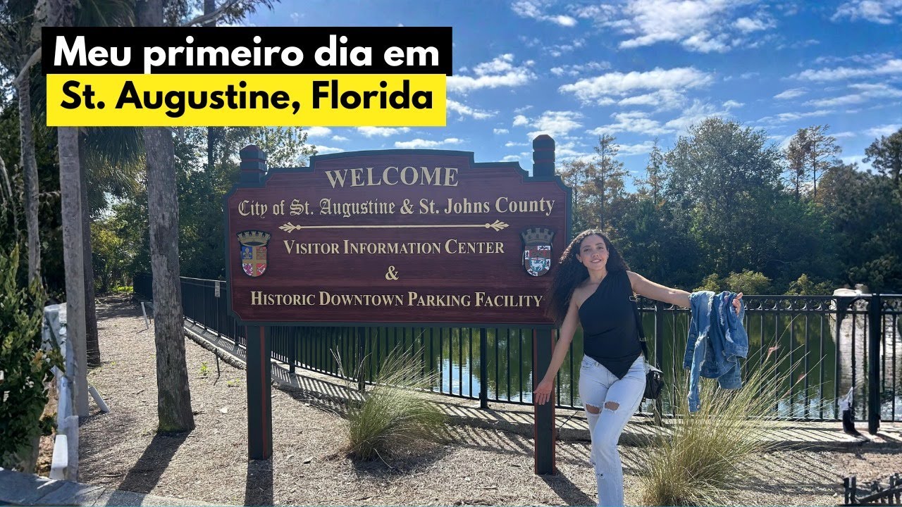 Meu 1º dia em St. Augustine, Florida us