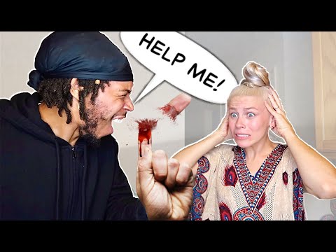 I CUT MY FINGER OFF Prank on Girlfriend!!