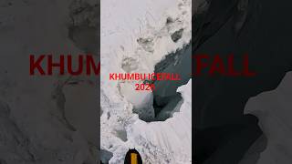 Khumbu Icefall crossing on the way to Everest summit. Khumbu 2026 situation. #everest #nepal