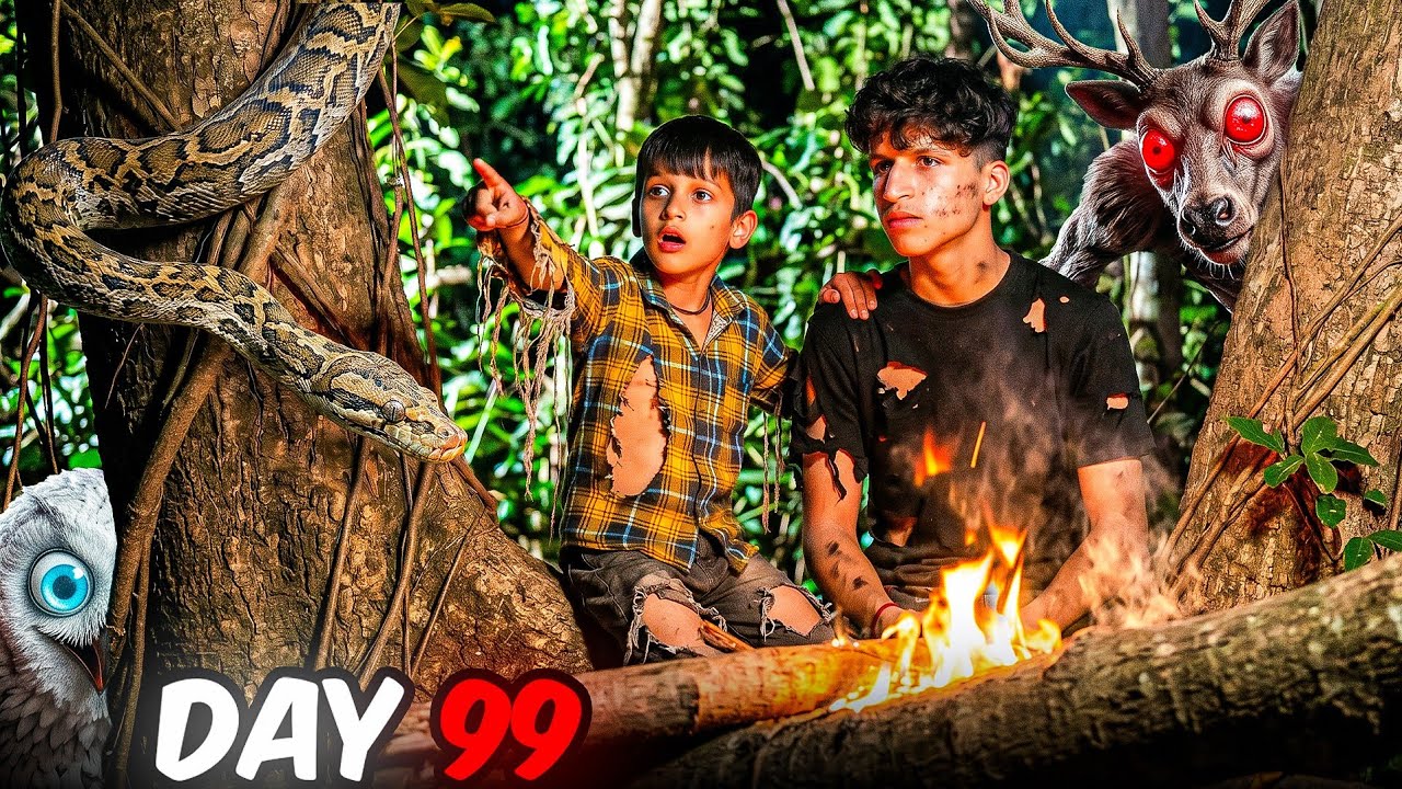 Finally I Survived 99 Nights In The Forest With Kunali😨