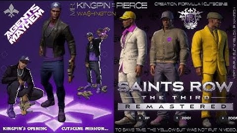 Saints Row 3 Remastered - Kingpin {AoM) = Pierce (creation formula & cutscenes)