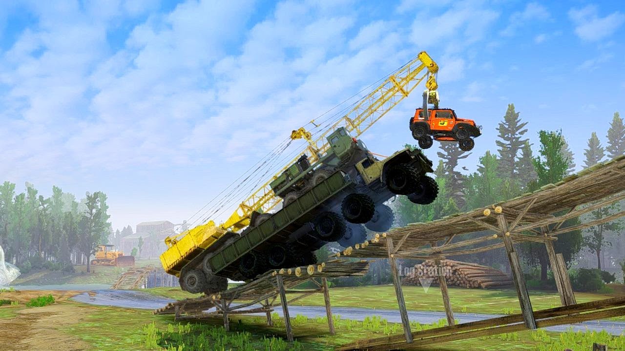 MudRunner Extreme KRAZ CHABORS 8X8 Truck Challenge – Deadly Roads Ahead