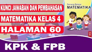 KUNCI JAWABAN MATEMATIKA KELAS 4 HALAMAN 60