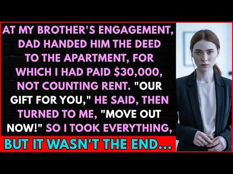 At My Brother's Engagement, Dad Gave Him The Deed To The Apartment, For Which I Had Paid $30,00
