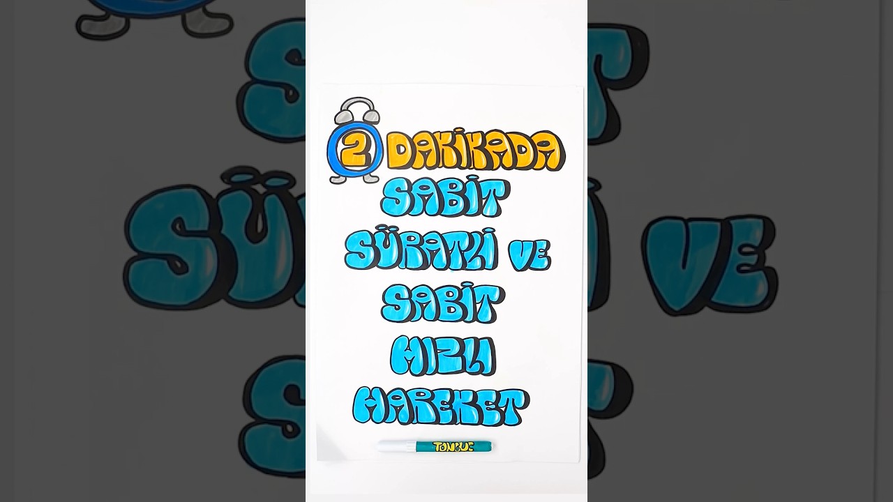 “Sabit Süratli ve Sabit Hızlı Hareket” Konusunu Hızlıca Öğren 👉🏻