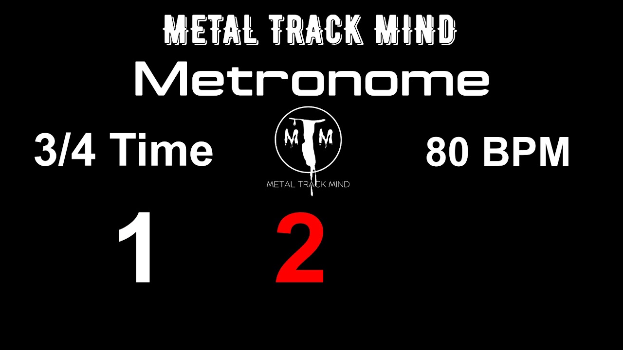 A simple visual metronome 20 minutes of 3/4 time 80 BPM.