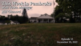 This Week in Pembroke: Roadway Construction, Community Center & The Holidays: December 20, 2022
