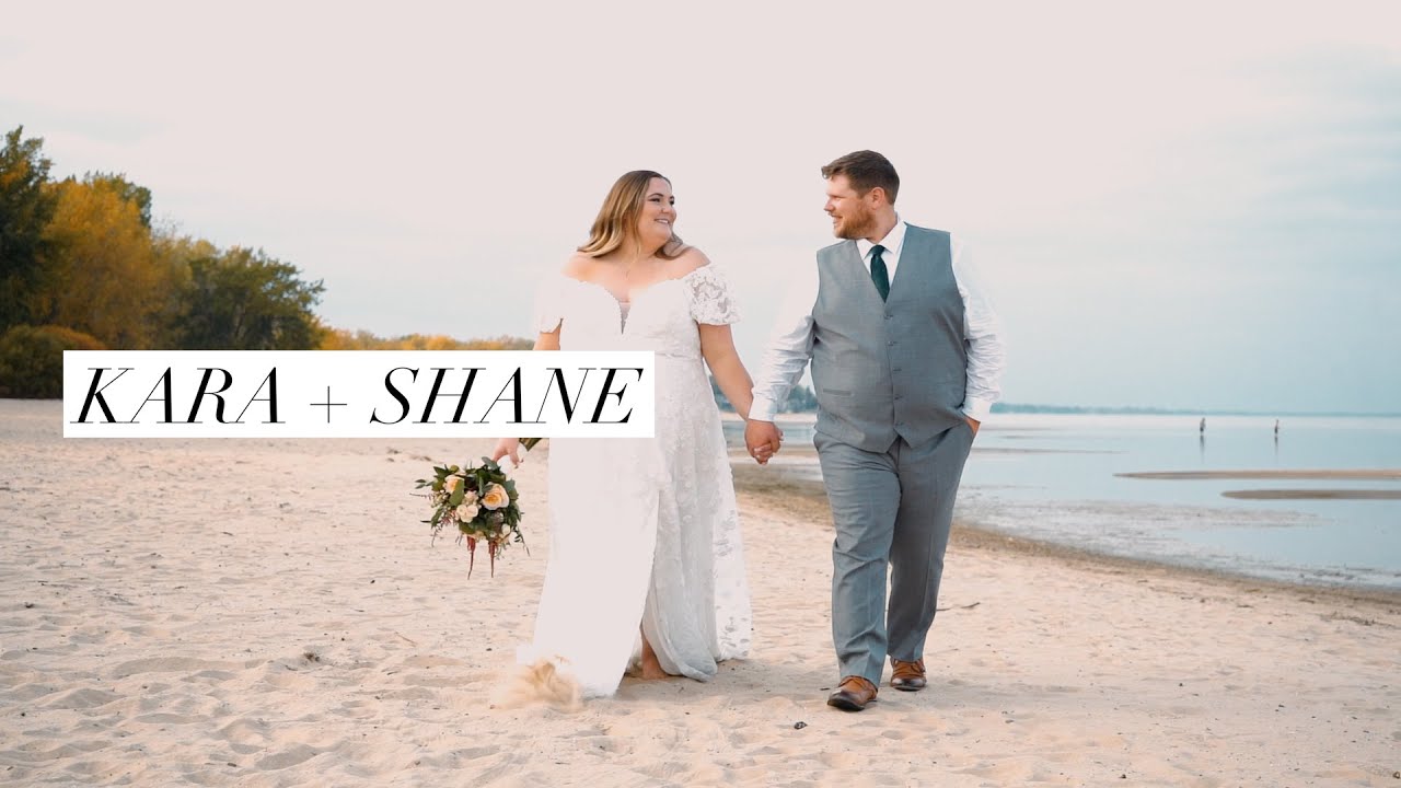 Kara + Shane Wedding Highlights | Bay City State Park | Bay City Wedding Videographer