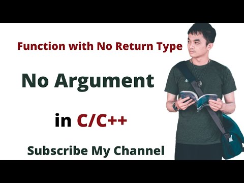 Function with no Return type and no Argument in C++ with Example Program