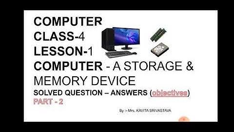 Computer class-4 lesson-1 part II