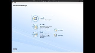 How to install installation manager through putty on Linux