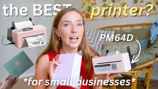 All things PRINTING *small business diaries* | PM64D shipping label printer review, benefits & more