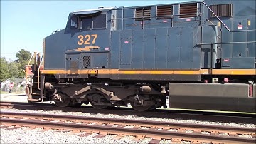 CSXT U480 AC44CW/ES44AH/AC44CW Pulling Hard & some Horn Salutes on this Empty Coal Train