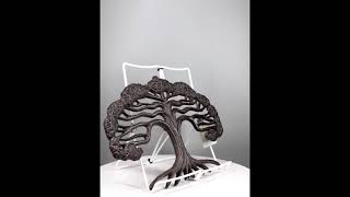 Ebros Cast Iron Celtic Tree of Life With Detailed Branch And Root Systems Wall Decor