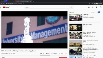 How To Add/Embed Youtube Video in UMT-LMS course (Teacher