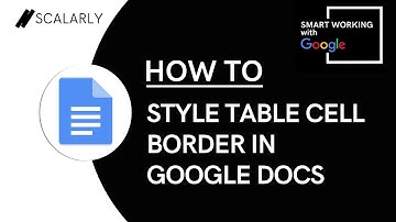 How to Style Table Cell Border in Google Docs (MAKE TABLES STAND OUT!)