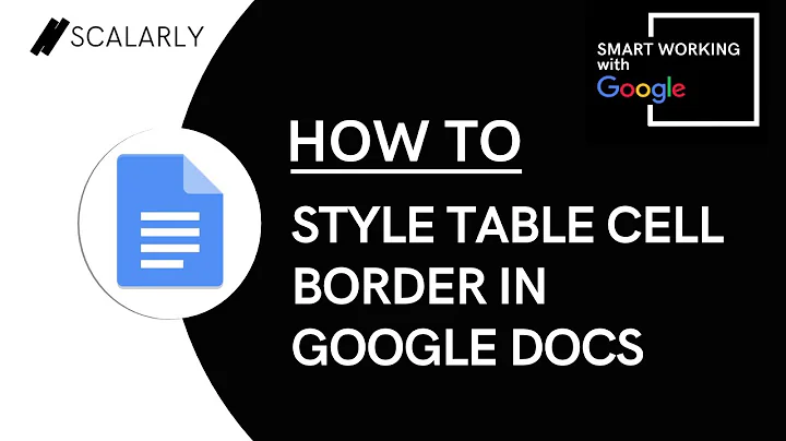 How to Style Table Cell Border in Google Docs (MAKE TABLES STAND OUT!)