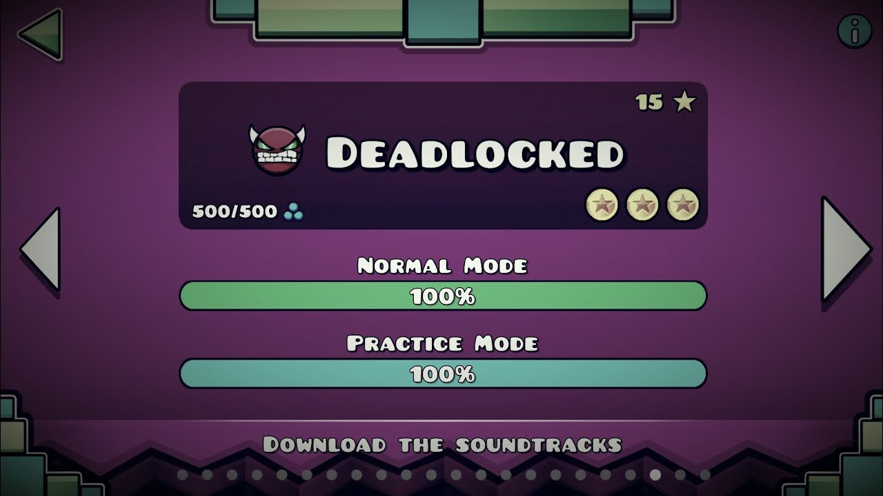 Deadlocked 100% [Hace 3 años] - Geometry Dash 2.11 - YouTube