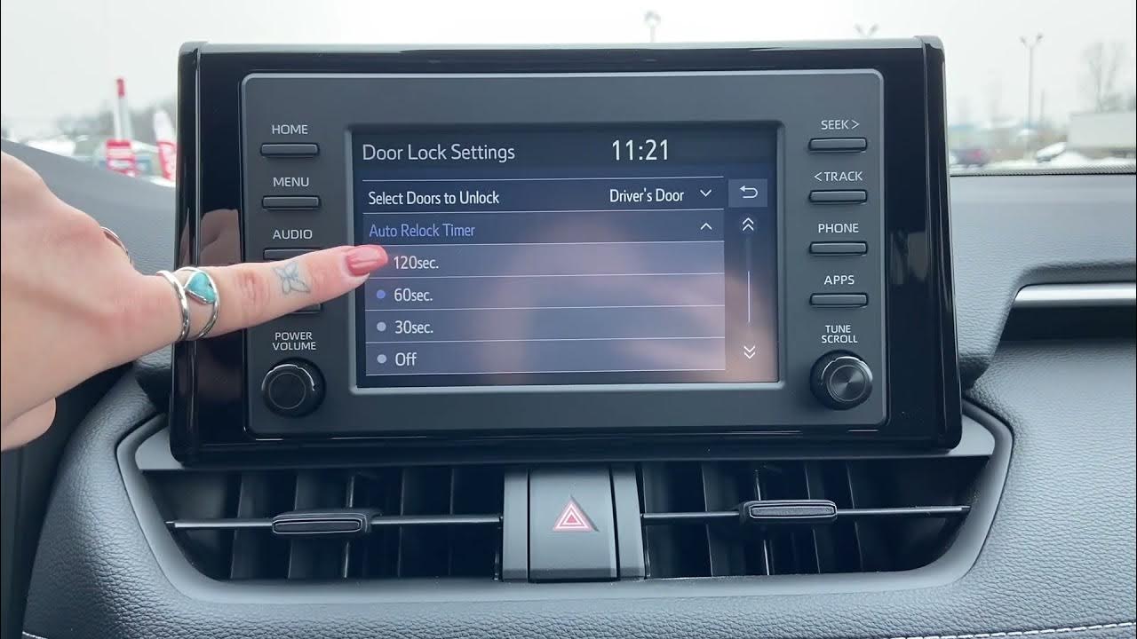 Toyota Customization Door Lock Settings (Volume, ReLock Timer