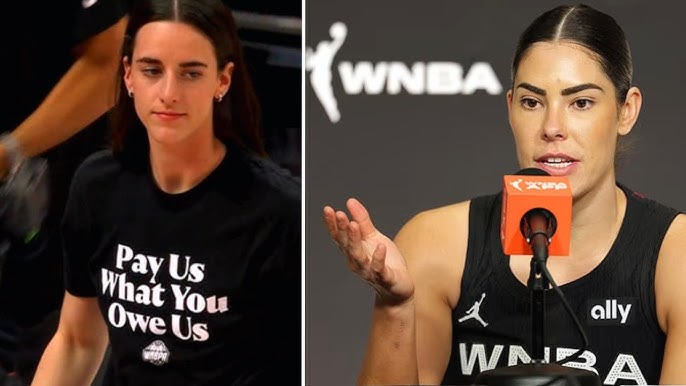 Kelsey Plum EXPOSES Truth About 'Pay Us' Shirts — Caitlin Clark's Team  Opted Out 👀 - YouTube