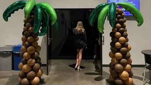 DIY Balloon Palm Tree/Balloon Tropical Tree/Balloon Coconut Tree