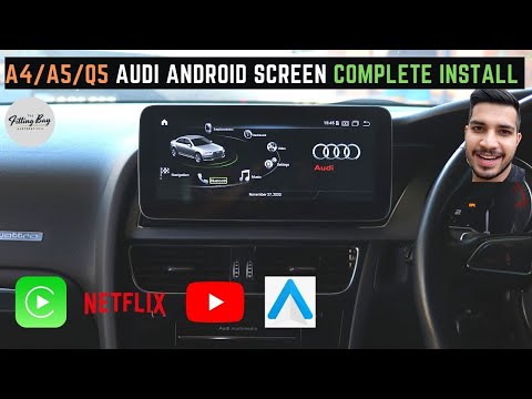 Audi A4/A5/Q5 10.25" Android Screen Install (Full Install) Wireless CarPlay / Youtube / Netflix.