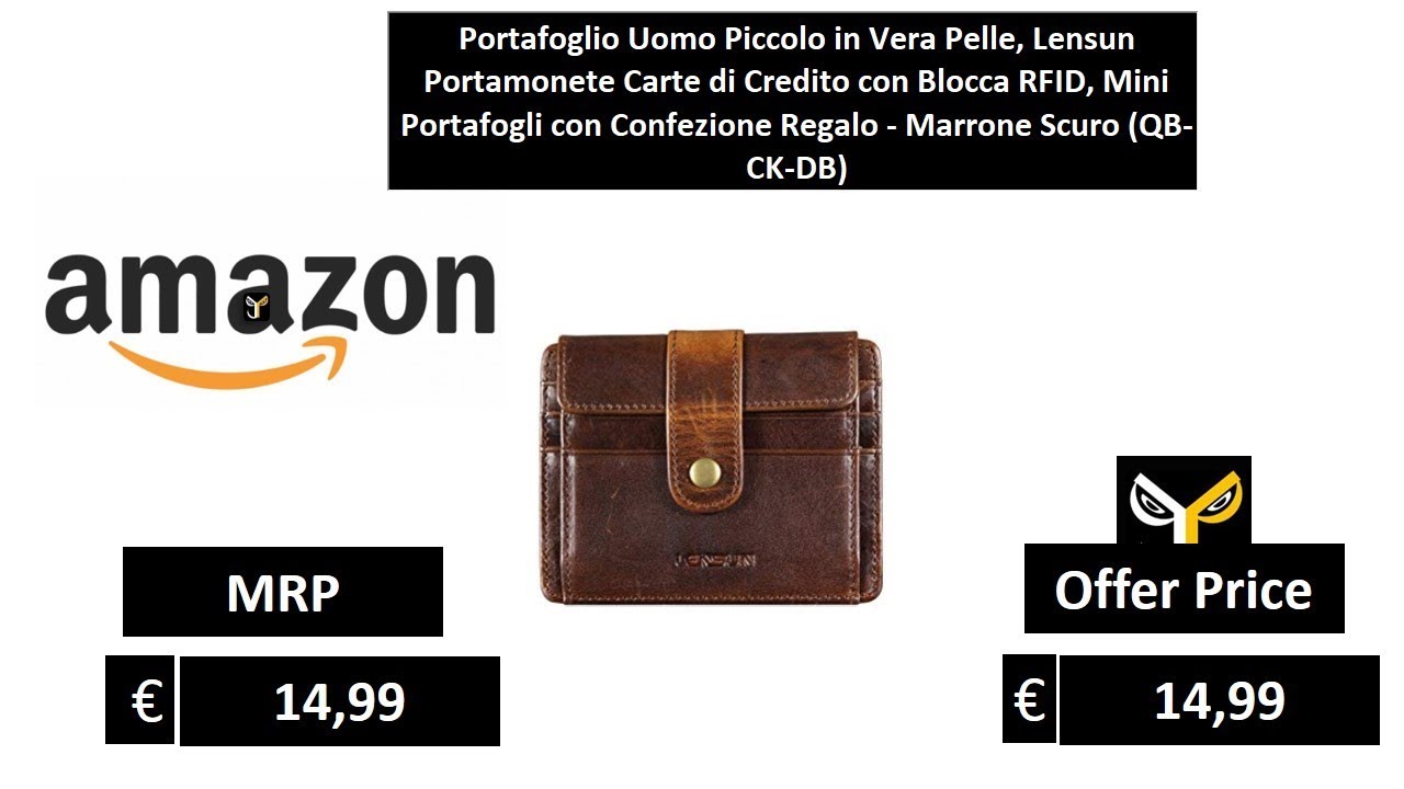 Portamonete Tallone in Vera Pelle Conciata al Vegetale