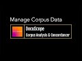 Docuscope cac 02 manage corpus data