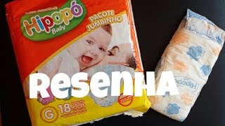 Resenha Fraldas Hipopo Baby