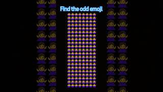 Find the odd emoji in the group of emojis 99.9% fail #find #emojichallenge