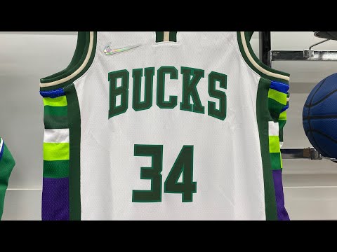 Giannis Antetokounmpo #34 Milwaukee Bucks Adidas NBA Green Adult Shirt