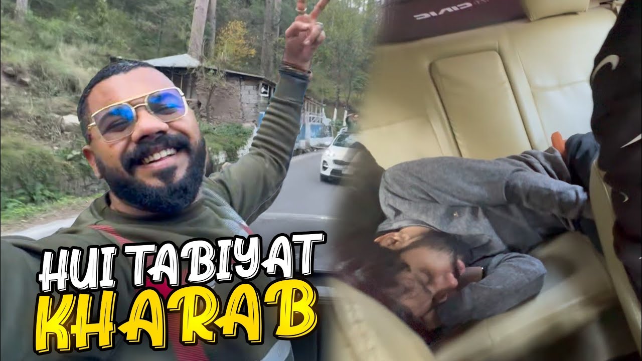 Kharab Raste Raste mein sab ki tabiyat kharab🤢🤣ganga mountain Pak tour Day 03 Murre ...