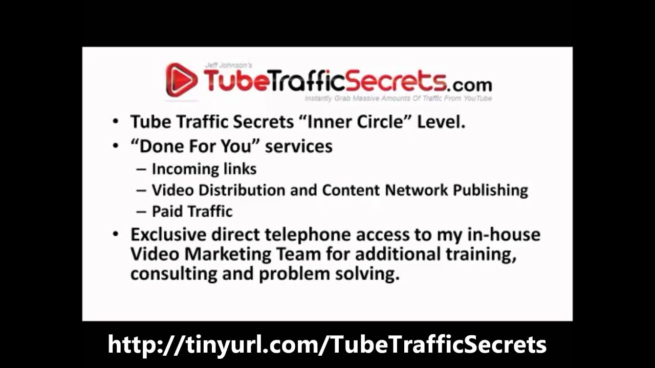 Tube Traffic Secrets Review By Jeff Johnson
