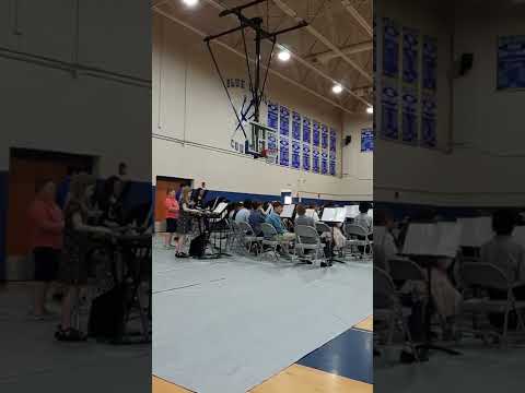 North Jefferson Middle School Band Jacob playing trumpet