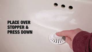 Watch the product video for Danco 10769 Bathroom Sink Hair Catcher