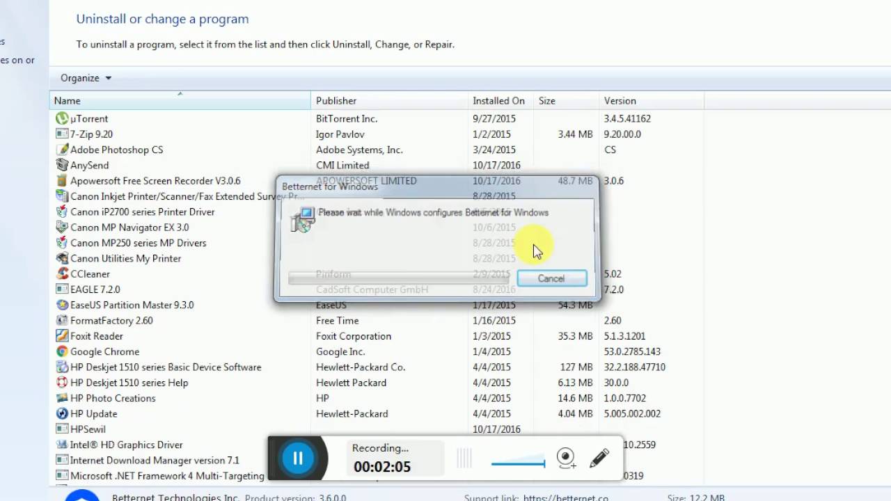 Unistall Software YouTube