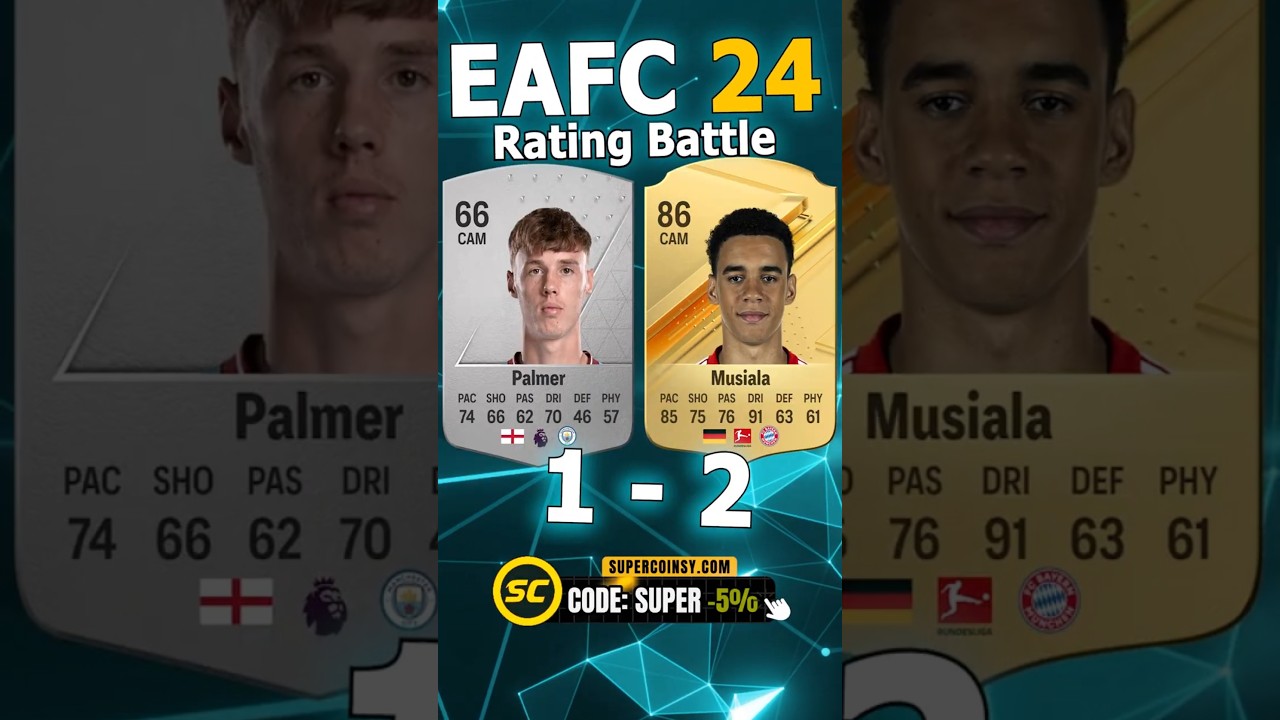 COLE PALMER VS MUSIALA RATING BATTLE 