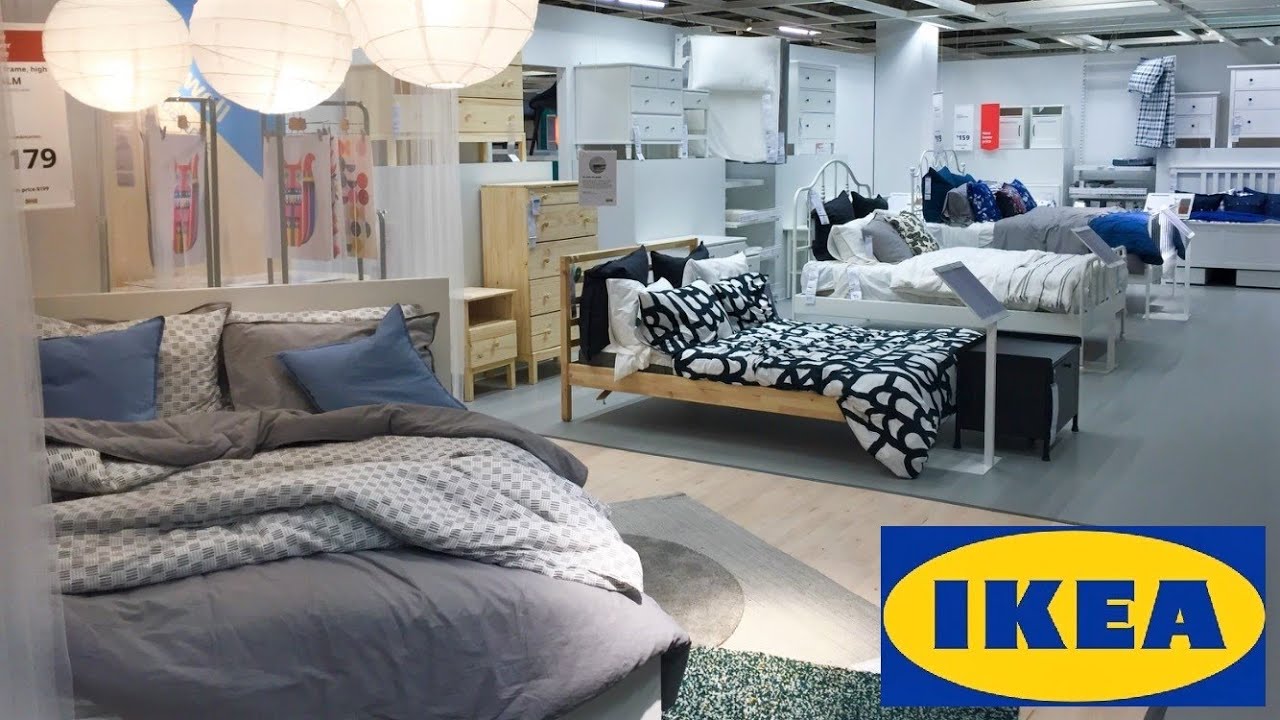 IKEA BEDS BEDROOM FURNITURE DRESSERS TABLES HOME DECOR SHOP WITH ME