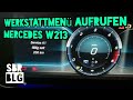 WERKSTATTMENÜ - MERCEDES W213 E-KLASSE