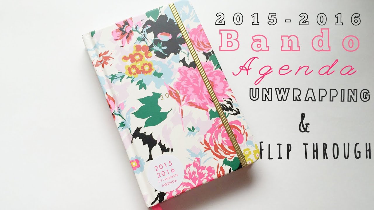 2015 2016 ban do 17 month agenda shopbando com planner youtube