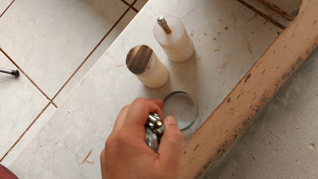 Arco e flecha laminado - montagem da mangueira de pressão