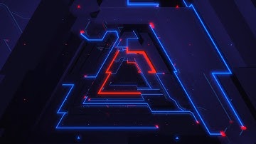 Neon Triangle Vj Loop Tunnel | No Copyright Motion Background Video | No Copyright Stock Video