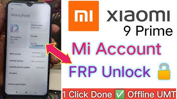 Xiaomi Redmi 9 Prime Mi Account Unlock | FRP | MIUI 12.5.1 MTK Tool Offline 1 Click