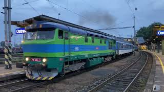 Cz-Moz 751-335 Grumpy Moravská Železniční Departs Ostrava Hln With A Charter Train From Mala Moravka