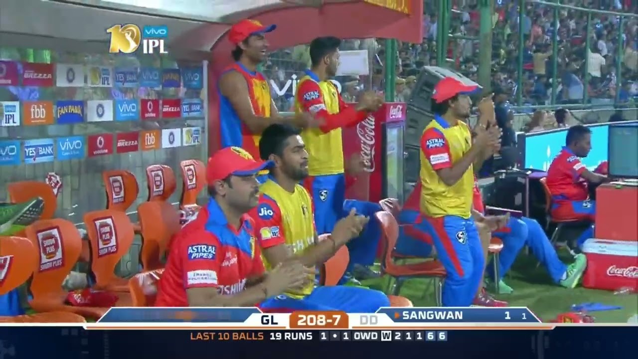 IPL 2017 Match no. 42 GL vs DD highlights 